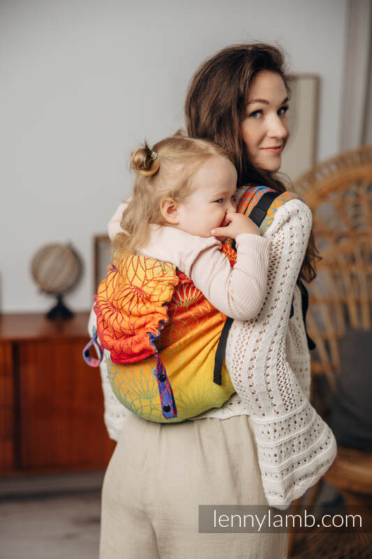 Lenny Buckle Onbuhimo Carrier - RAINBOW LOTUS - 100% cotton - Preschool