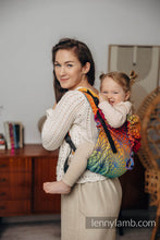 Load image into Gallery viewer, Lenny Buckle Onbuhimo Carrier - RAINBOW LOTUS - 100% cotton - Preschool
