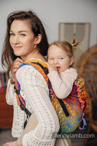 Lenny Buckle Onbuhimo Carrier - RAINBOW LOTUS - 100% cotton - Preschool