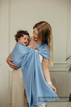 Load image into Gallery viewer, Ring sling - LITTLE HERRINGBONE SKYLIGHT - 100% cotton
