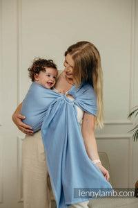 Ring sling - LITTLE HERRINGBONE SKYLIGHT - 100% cotton