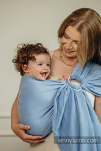 Load image into Gallery viewer, Ring sling - LITTLE HERRINGBONE SKYLIGHT - 100% cotton
