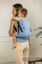 Load image into Gallery viewer, LennyPreschool Carrier - LITTLE HERRINGBONE SKYLIGHT - 100% cotton
