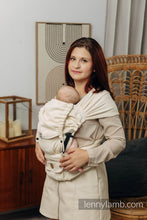 Laden Sie das Bild in den Galerie-Viewer, LennyHybrid Half Buckle Carrier - LITTLE HERRINGBONE LUCE - 100% bomull - Standard
