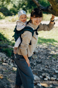 Lenny Buckle Onbuhimo Carrier - ZEBRA - SAVANNA - 63% Bomull, 37% merinoull