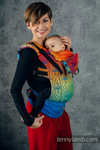 Laden Sie das Bild in den Galerie-Viewer, LennyGo Ergonmic Carrier - RAINBOW LOTUS - 100% bomull
