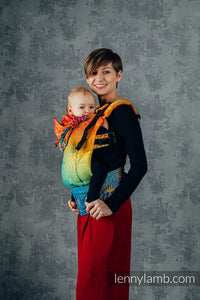 LennyGo Ergonmic Carrier - RAINBOW LOTUS - 100% cotton