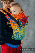 Ladda upp bild till gallerivisning, LennyGo Ergonmic Carrier - RAINBOW LOTUS - 100% bomull
