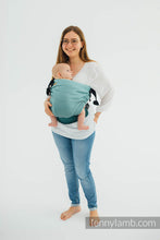 Load image into Gallery viewer, LennyHip Carrier - LITTLE HERRINGBONE OMBRE GREEN - 100% bomull
