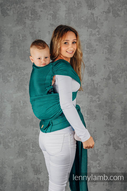 LennyHybrid Half Buckle Carrier - BASIC LINE EMERALD - Preschool - Utförsäljning!