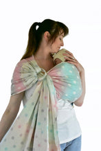 Load image into Gallery viewer, Yaro Ring Sling - Dots Pastel Rainbow Ring Sling - 100% cotton
