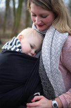 Ladda upp bild till gallerivisning, Yaro ringsjal - Turtle Black Ring Sling - 100% bomull
