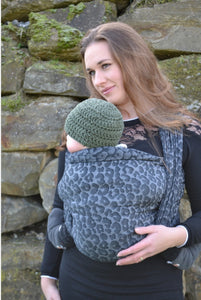 Yaro ring sling - Pussycat Black Grey Ring Sling - 100% cotton