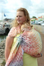 Laden Sie das Bild in den Galerie-Viewer, Yaro ringsjal - La Vita Autumn Rainbow Ring Sling - 100% bomull
