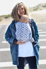 Laden Sie das Bild in den Galerie-Viewer, Yaro ringsjal - La Vita Dark Blue Ring Sling - 100% bomull
