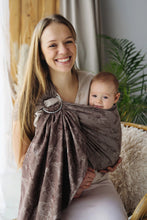 Load image into Gallery viewer, Little Frog Ring Sling - Linen Joy of life - 75% combed cotton, 25% linen
