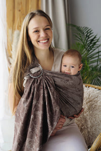 Little Frog Ring Sling - Linen Joy of life - 75% combed cotton, 25% linen