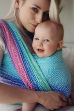 Load image into Gallery viewer, Little Frog Baby Wrap - Aurora Cube - 100% combed cotton
