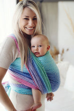 Laden Sie das Bild in den Galerie-Viewer, Little Frog Baby Wrap - Aurora Cube - 100% kammad bomull
