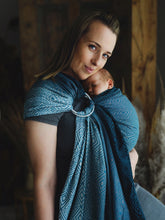 Load image into Gallery viewer, Little Frog Ring Sling - Tencel Atmosphere Cube - 78% combed cotton, 22% tencel
