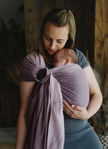 Little Frog Ring Sling - Roselily Cube - 100% combed cotton