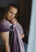 Load image into Gallery viewer, Little Frog Ring Sling - Roselily Cube - 100% combed cotton
