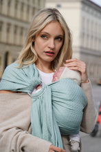 Load image into Gallery viewer, KOKADI Ring Sling - Heart2Heart Mint - 100% organic cotton
