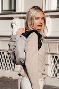 Onbu Baby Carrier - Just Stone - 100% organic cotton