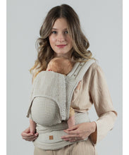 Laden Sie das Bild in den Galerie-Viewer, ISARA Quick Half Buckle Carrier - Cream Waffle - 100% ekologisk bomull
