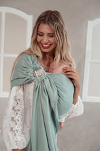 Load image into Gallery viewer, KOKADI Ring Sling - Heart2Heart Mint - 100% organic cotton
