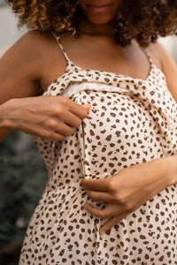 Summ'her Mama Graou gravid-, och amningsmaxiklänning