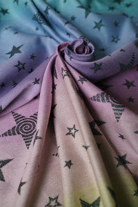 KOKADI Woven Baby Wrap - Vicky Stars 2.0 - 50% organic cotton, 49% bamboo viscose, 1% polyester