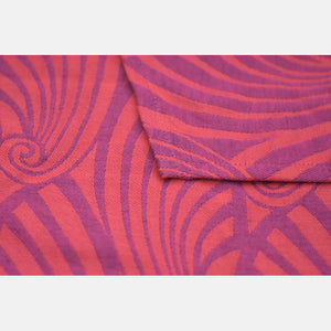 Yaro vävd sjal - Dandy Duo Fuchsia Purple Orange Modal Linen - 40% bomull, 30% modal, 30% linne - Utförsäljning!