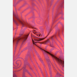 Yaro vävd sjal - Dandy Duo Fuchsia Purple Orange Modal Linen - 40% bomull, 30% modal, 30% linne - Utförsäljning!