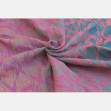 Load image into Gallery viewer, Yaro woven wrap - La Fleur Meta Petrol Fuchsia Orange - 100% cotton
