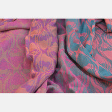 Load image into Gallery viewer, Yaro woven wrap - La Fleur Meta Petrol Fuchsia Orange - 100% cotton
