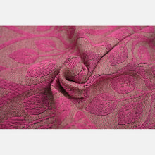 Load image into Gallery viewer, Yaro ring sling - La Vita Duo Wildebeast Fuchsia Black Cashmere Wool - 40% cotton, 40% cashmere, 20% merino wool
