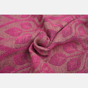 Yaro ring sling - La Vita Duo Wildebeast Fuchsia Black Cashmere Wool - 40% cotton, 40% cashmere, 20% merino wool