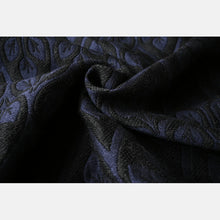 Load image into Gallery viewer, Yaro Woven wrap - La Vita Puffy Black Navy Alpaca Wool - 40% Cotton, 40% Baby Alpaca, 20% Merino Wool
