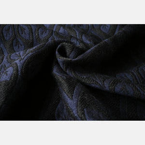 Yaro Woven wrap - La Vita Puffy Black Navy Alpaca Wool - 40% Cotton, 40% Baby Alpaca, 20% Merino Wool