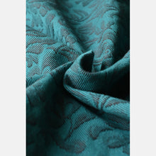 Load image into Gallery viewer, Yaro woven wrap - Rococo Petrol Bordeaux Wool - 60% cotton, 40% merino wool
