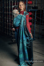 Ladda upp bild till gallerivisning, Long Woven Baby Wrap/Vävd sjal -  WEAVING CHALLENGE - ROOTS AND WINGS - 100% bomull - Begagnad
