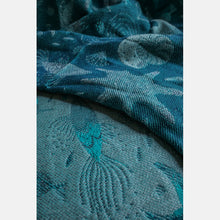 Load image into Gallery viewer, Yaro vävd sjal - Starfish Duo Grey Night/Blue High Wool - 60% merinoull, 40% bomull - Utförsäljning!
